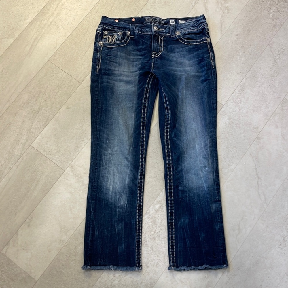 Miss Me crop / capri Jeans. Size 28.